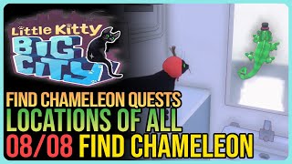 All Find Chameleon Locations - Little Kitty Big City - Chameleon Quests