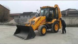 HowTo: JCB Backhoe Loader Greasing Tires