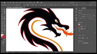 Creating Dragon 🐉 in Adobe Illustrator CC | Meen Academy screenshot 5