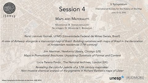 Session 4: Maps and Materiality (ISHMap Symposium 2020)
