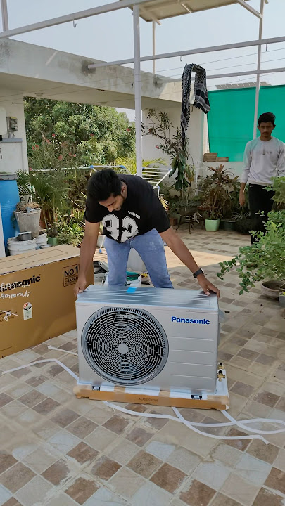 Panasonic split inverter Ac outdoor #raj_tech #airconditioner #foryou #ac #ytshorts
