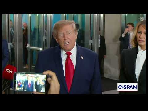 Trump Arrives at U.N., Says CNN Should Not Be There