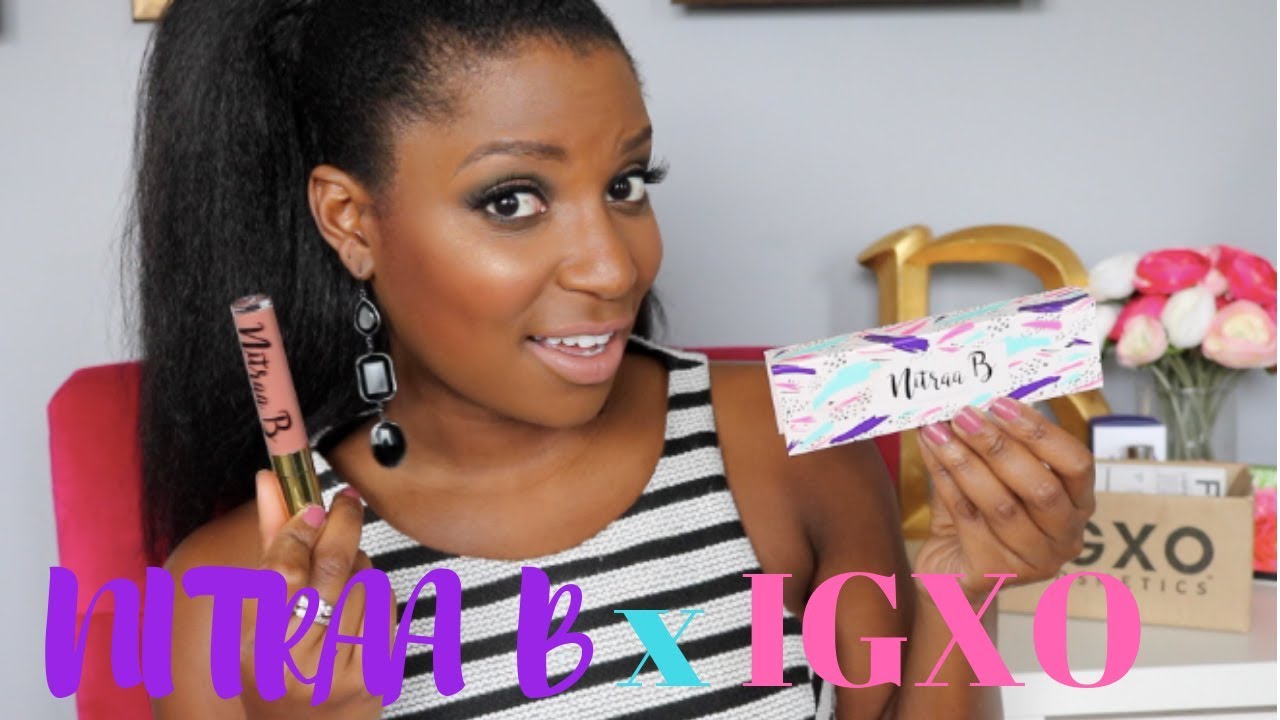 New Nitraa B X Igxo Cosmetics Mauve Sugar Review Youtube