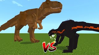 MCPE: T-Rex vs Indoraptor