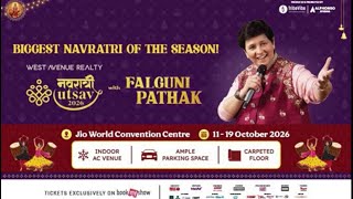🔴Live - Falguni Pathak's Navratri Utsav 2026- Day 01 Jio World Convention Centre - Mumbai #garba 