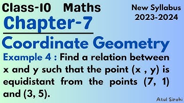 Example-4 | Class 10 Maths Chapter-7 Coordinate Geometry | New syllabus 2023-2024