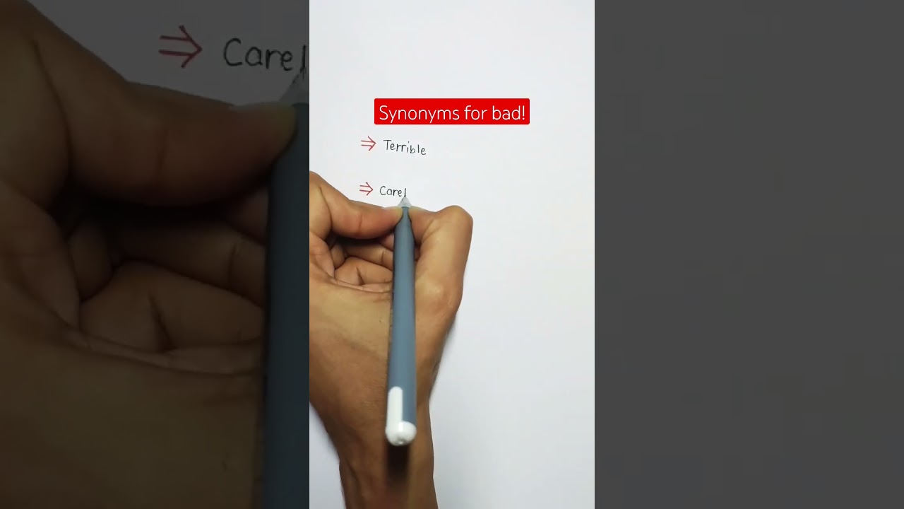 Синонимы к слову bad! | Изучайте английский