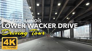 Driving Through Lower Wacker Drive, Chicago, Illinois | A Subterranean Artery Beneath the City