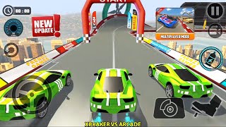 Impossible Car Tracks 3D - New Update Multiplayer Mode - Green Car Driving SImulator - Android Game screenshot 2