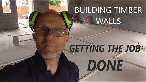 Setting out and building timber stud walls in a single storey bungalow***PLUS LOTS OF TIPS***