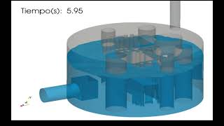 Draining tank simulation