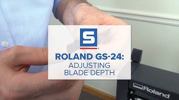 Roland GS-24:  Adjusting Blade Depth