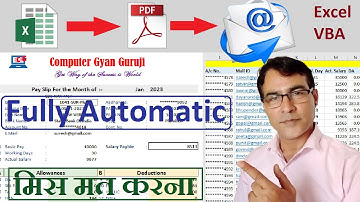 Automatic Excel to PDF and Send PDF Document as Mail Attachment | single PDF and Bulk PDF create