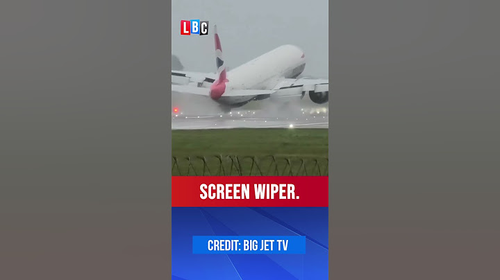 Plane attempts risky landing during Storm Darragh mayhem | LBC