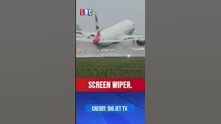 Plane attempts risky landing during Storm Darragh mayhem | LBC