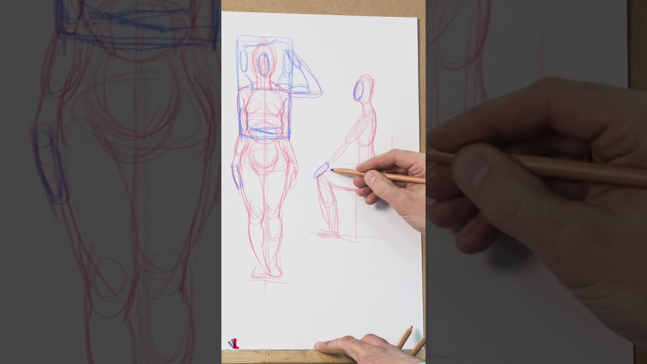 Пропорции сидящей фигуры