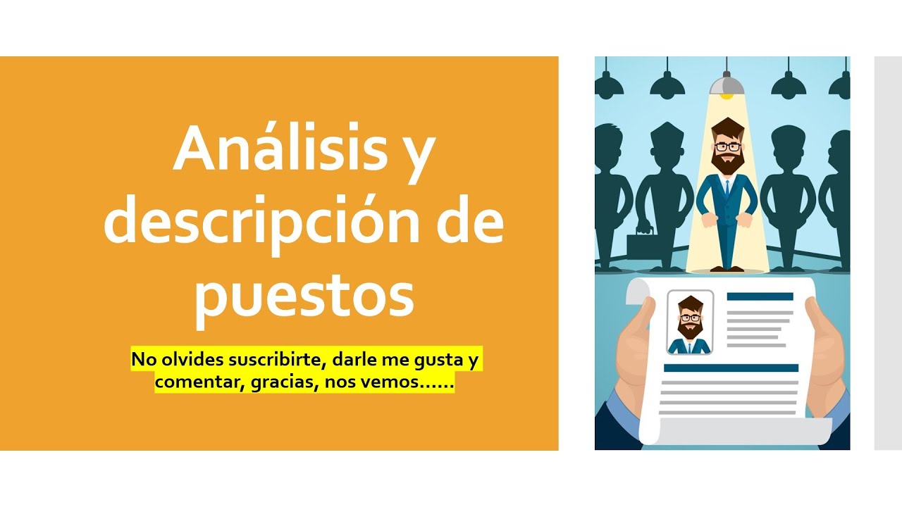 Análisis y descripción de puestos - YouTube