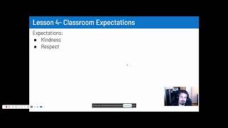 Lesson 4 - Classroom Expectations