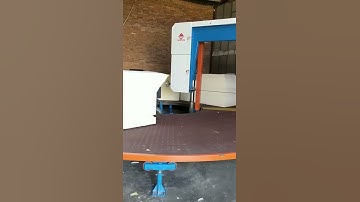 ECMT-108 Automatic Circular Cutting Machine carrousel splitting foam cutting machine