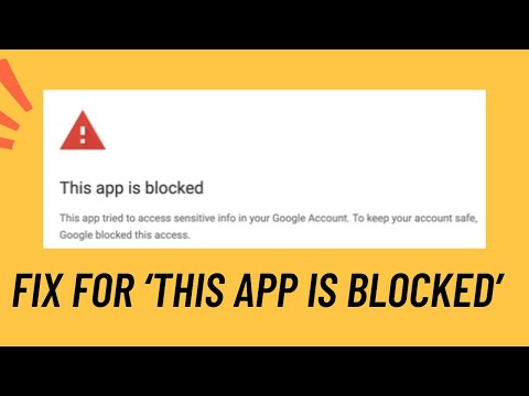 FIXED - 'App is Blocked' issue on Google App Script