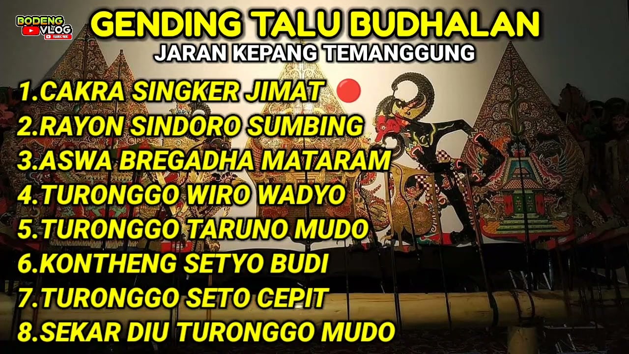 THE BEST - GENDING TALU BUDHALAN JARAN KEPANG TEMANGGUNG