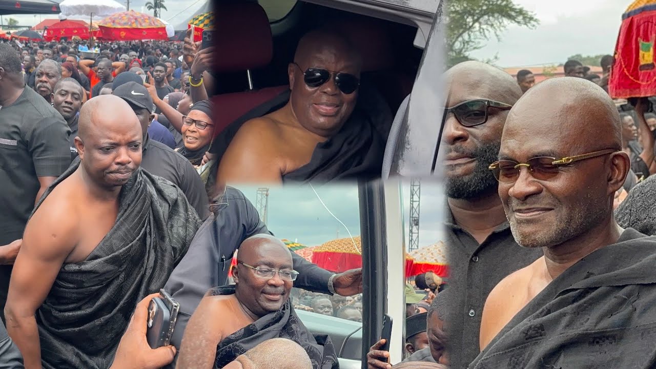 Kennedy Agyapong clashes Abronye at Asantehemaa dote yie, Addo D, Bawumia & wife arrives 