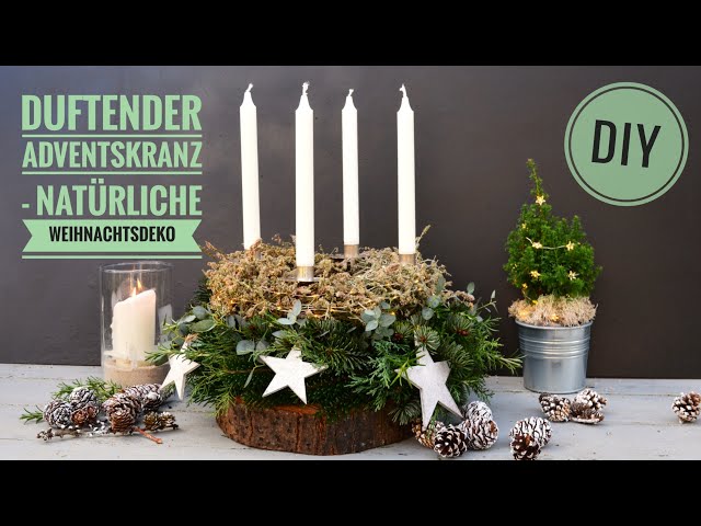 DIY: FRAGRANT ADVENT WREATH - natural CHRISTMAS DECORATION to make yourself