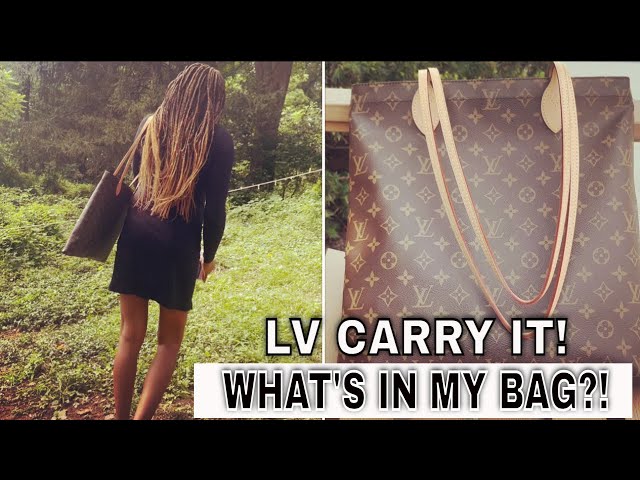 WHAT IS IN MY LOUIS VUITTON CARRY IT?!