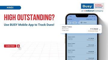 Payment Reminders Made Easy! 📲 Track Dues with BUSY Mobile App| BUSY Software (Hindi)