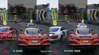 Ryzen 7600 vs  i5 8400 in 2023