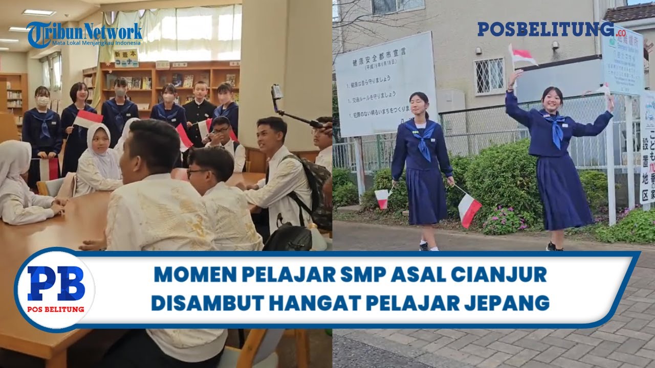 VIRAL Pelajar Jepang Antusias Menyambut Hangat Pelajar SMP Cianjur, Pertukaran Budaya Dua Negara