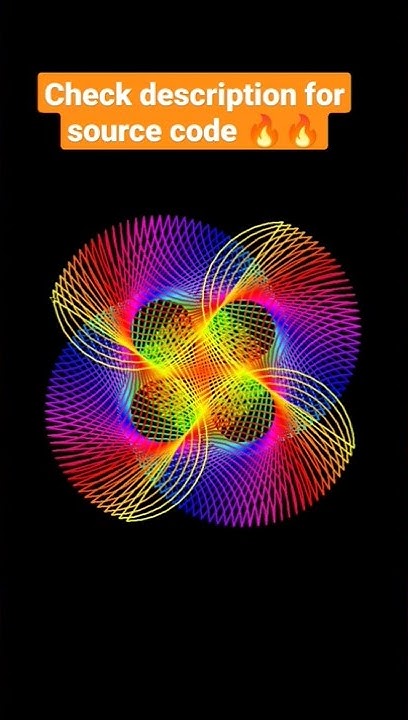 Amazing circular design using python 🟢🟠|| #shorts #python - YouTube