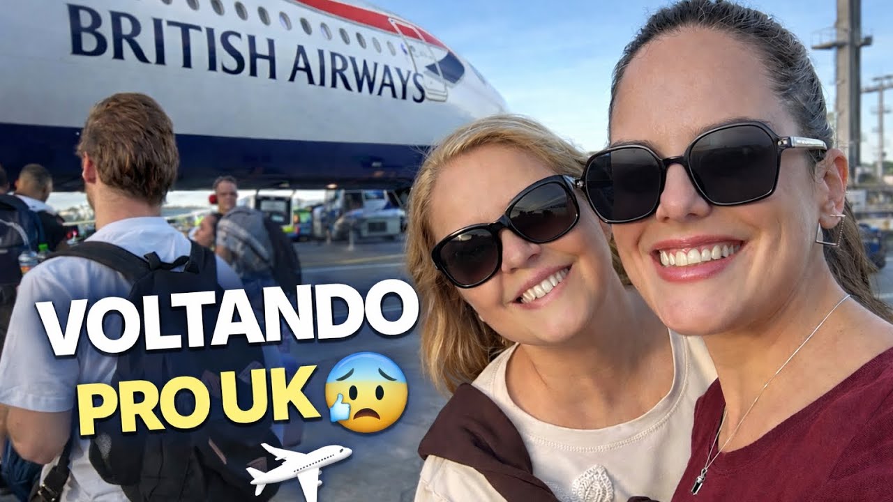 Nossa volta do Brasil pro Reino Unido | Voo tenso com muita turbulência ✈️