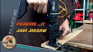 QUICK TRICK TO TURN A DRILL INTO A JIGSAW // REVIEW OF THE BULL BLSP01-005 DRILL ADAPTER
