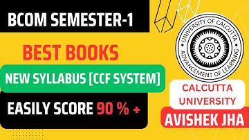 Best Books For Bcom Semester -I [New Syllabus Under CCF] || Calcutta University