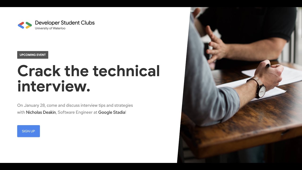 Cracking the Technical Interview - #DeveloperStudentClubs Waterloo ...