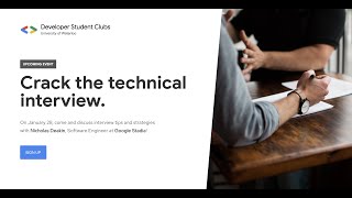 Cracking the Technical Interview - #DeveloperStudentClubs Waterloo