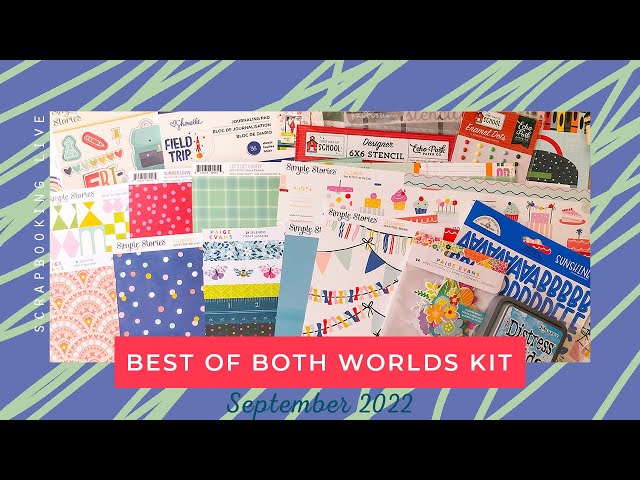 Unboxing “The Ultimate Scrapbook Supplies Kit” and Creating a Sample Page 