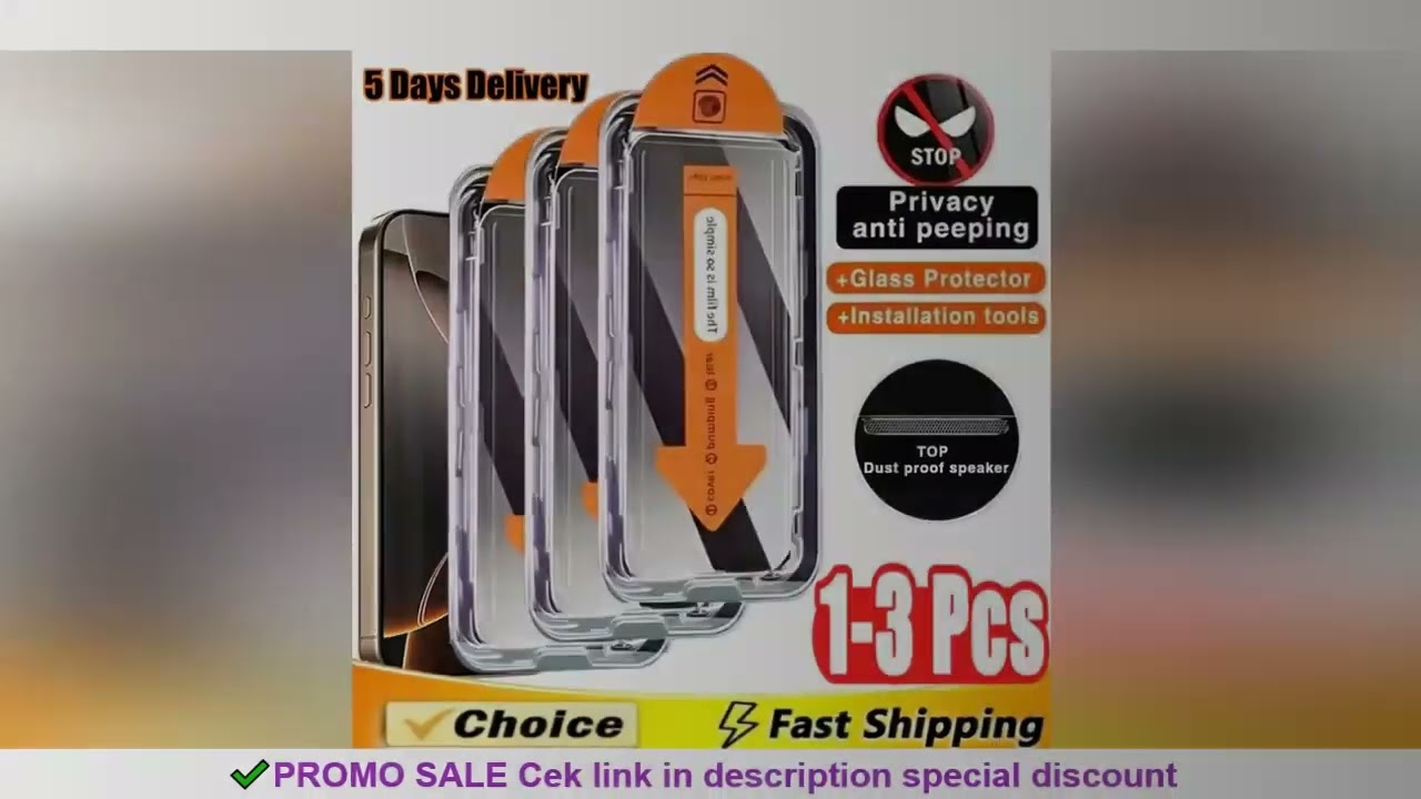 1-3Pcs 8K Dust Free Installation Tempered Glass For iPhone 13 14 16 15 11 12 Pro Max 15 14 Plus X XR