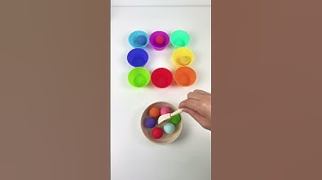 Satisfying color sorting ASMR! #satisfying #coloring