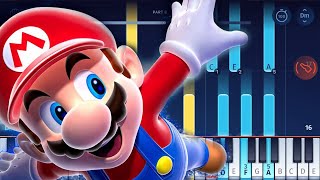Download Lagu Super Mario Galaxy - Gusty Garden Galaxy - EASY Piano Tutorial MP3