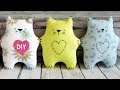 DIY. How to sew a Valentine cat. Cute gift.