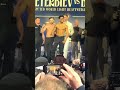 Shakur tries to intimidate late replacement Josh padley