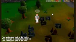 Mining on Runescape Classic