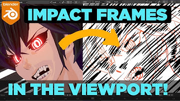 Anime Impact Frames in Blender promo