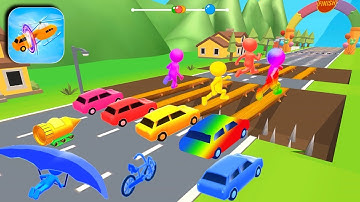 Shape-shifting All Levels Walkthrough Android IOS, New Mobile Stick Run Games Gameplay Max Level