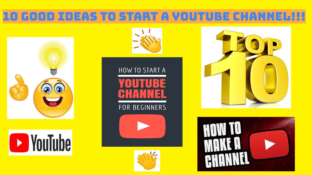 10 Good Ideas to Start A YouTube Channel😲😲😲 - YouTube