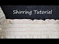 How to sew a shirring