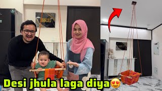 Kabeer k liye ghar par jhula latka diya😍jabbar bhai wapis kaam start😅