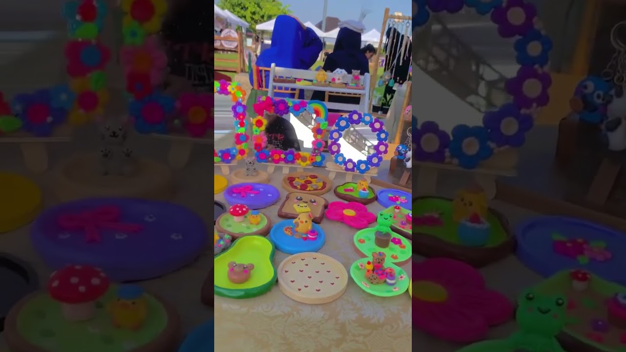 Cute Art And Craft Stall In Exhibition🌷📦🩵✨ Cute Aesthetic Stall🌸🌼